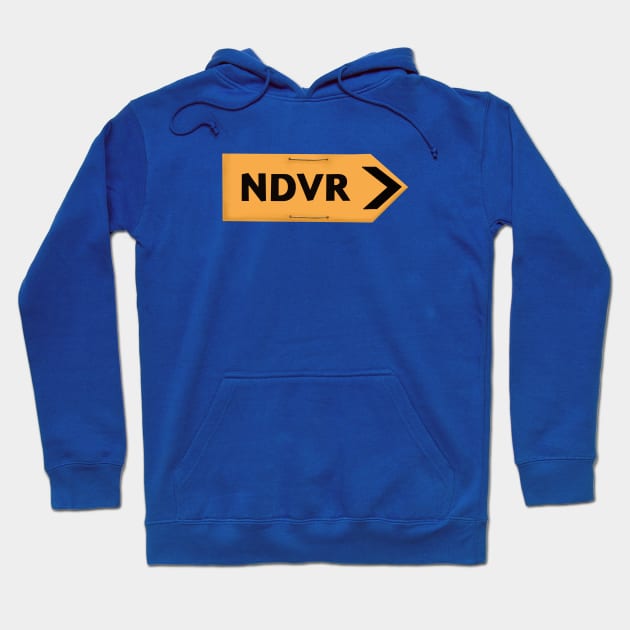 NDVR Filming Location Sign Hoodie by JaqiW